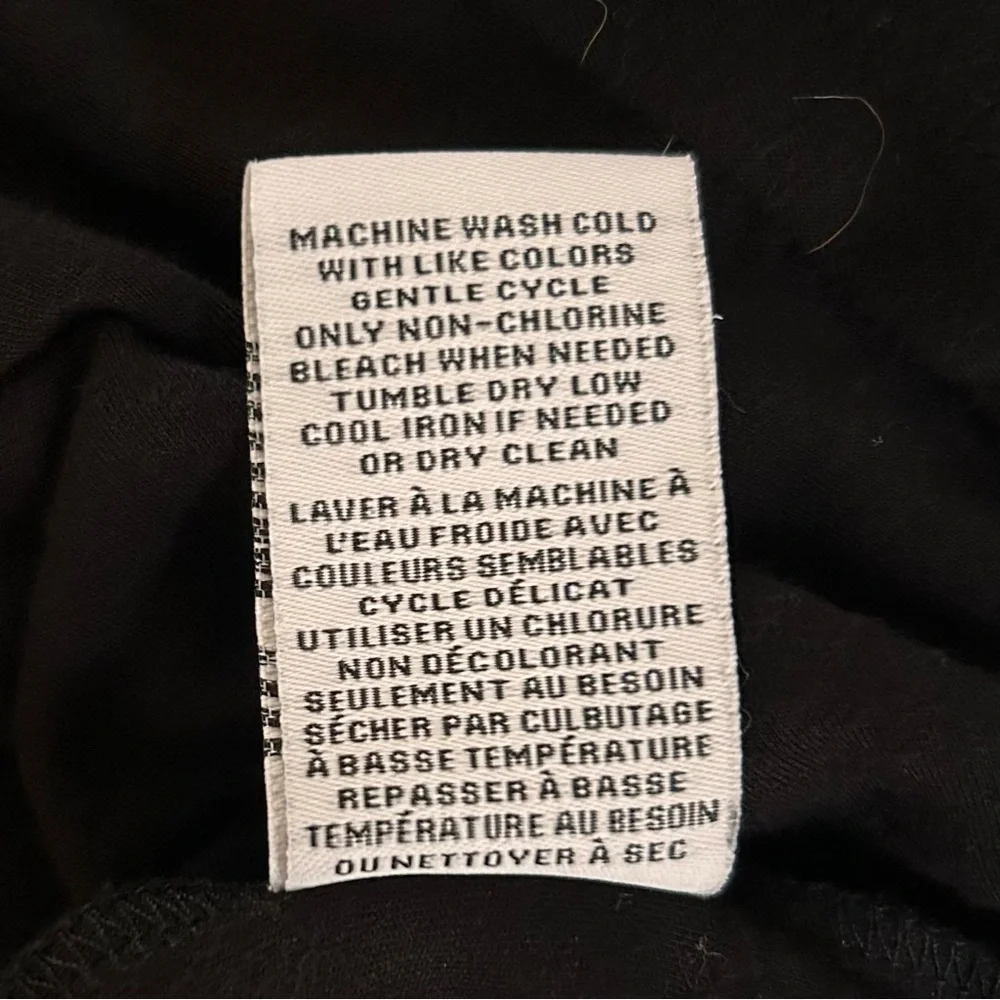 Magaschoni Knit Short Sleeve Midi Dress with Side Tie Waist Black size Large - Picture 9 of 10